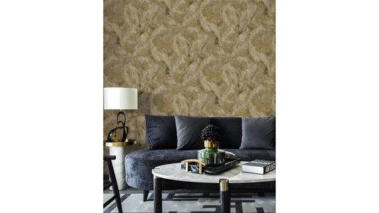 Golden Marble Luxe Wallpaper