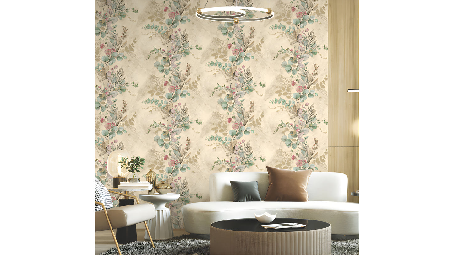 Pastel Botanical Grace Wallpaper