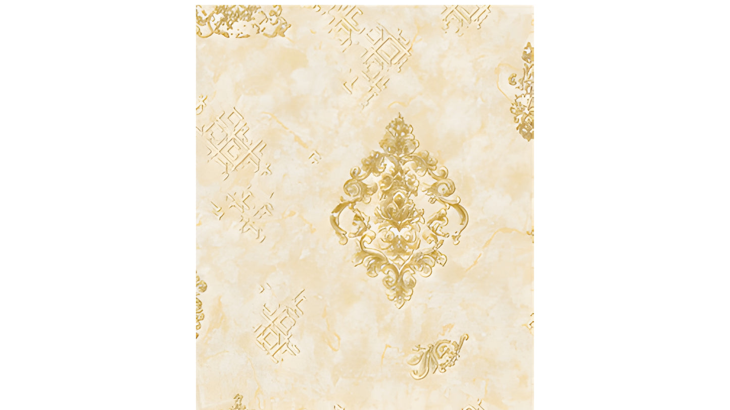 Silver Damask Elegance Wallpaper