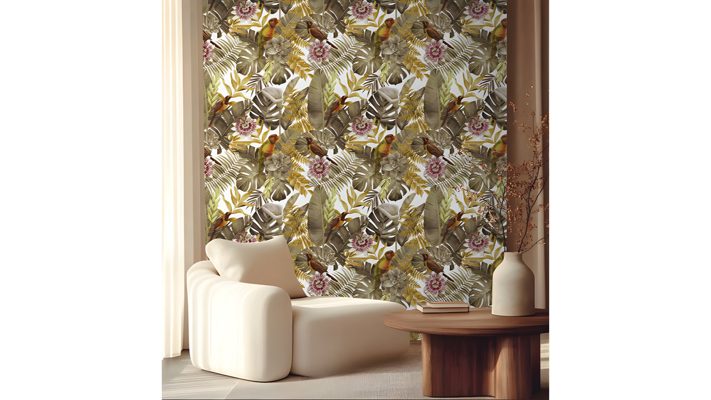 Tropical Luxe Botanical Wallpaper