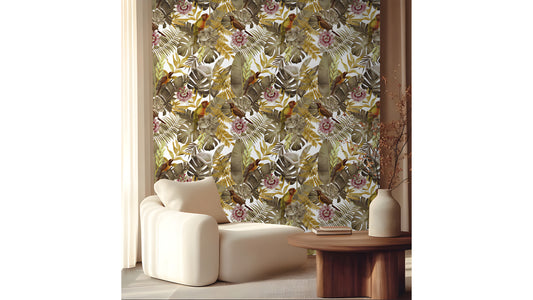 Tropical Luxe Botanical Wallpaper